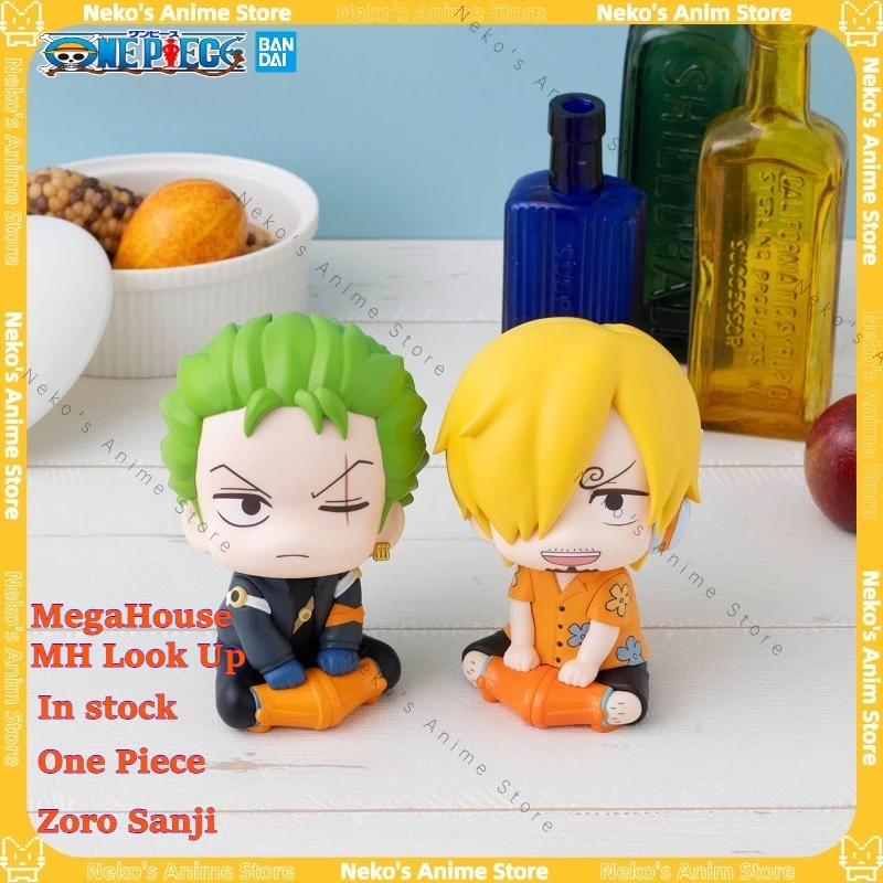 

【In Stock】BANDAI MegaHouse MH Look Up One Piece Zoro Sanji Future Island Figure Anime Model Trendy Toys Desktop Doll