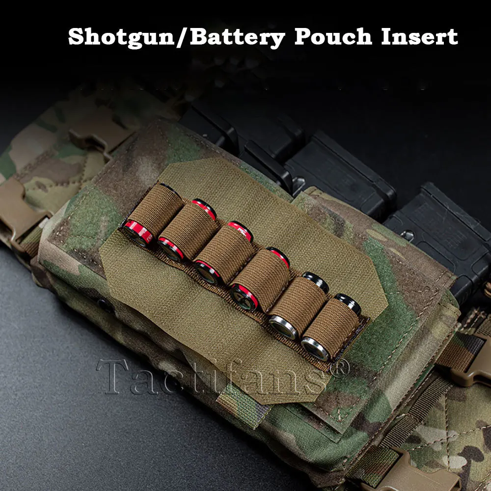 Tactifans Shotgun Battery 3 Loop Pouch Insert For MK 4 Tactical Chest Rig Micro Fight Chassis Sack Drop Nylon Hook Hunting Vest