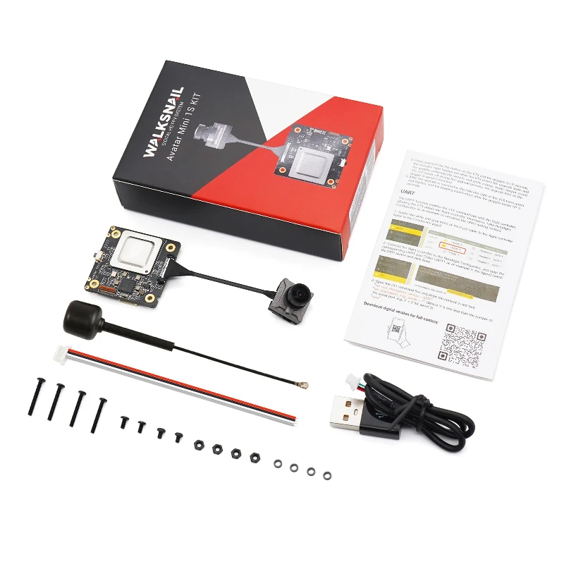 

Caddx Walksnail Avatar HD Mini 1s FPV Racing Drone Kit 1080P 60fps VTX V3 Built-in 32G Storage 22ms Low Latency 3.1V-13V