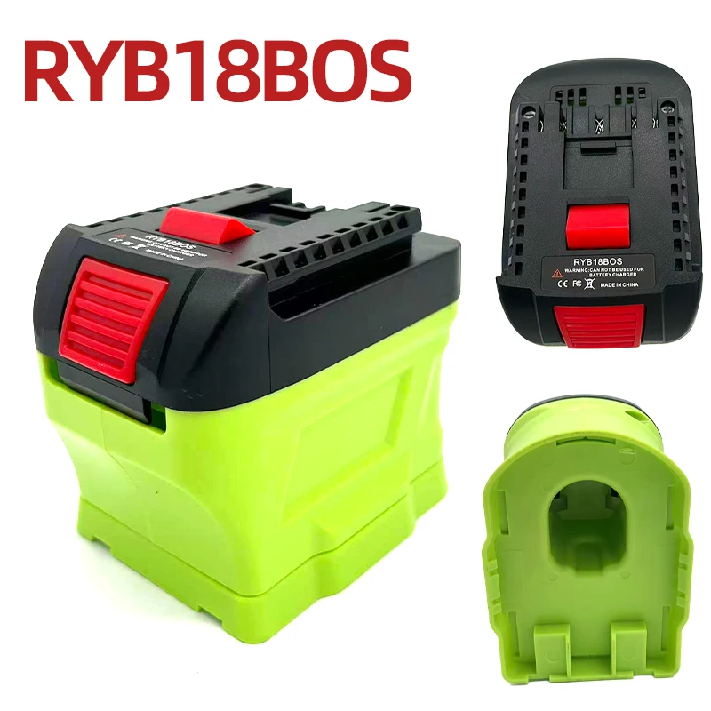 Compatible with for BPL-1815/P100 18V Lithium-ion Batteries for BS 18V Cordless Power Tools RYB18BOS Battery Adapter Converter