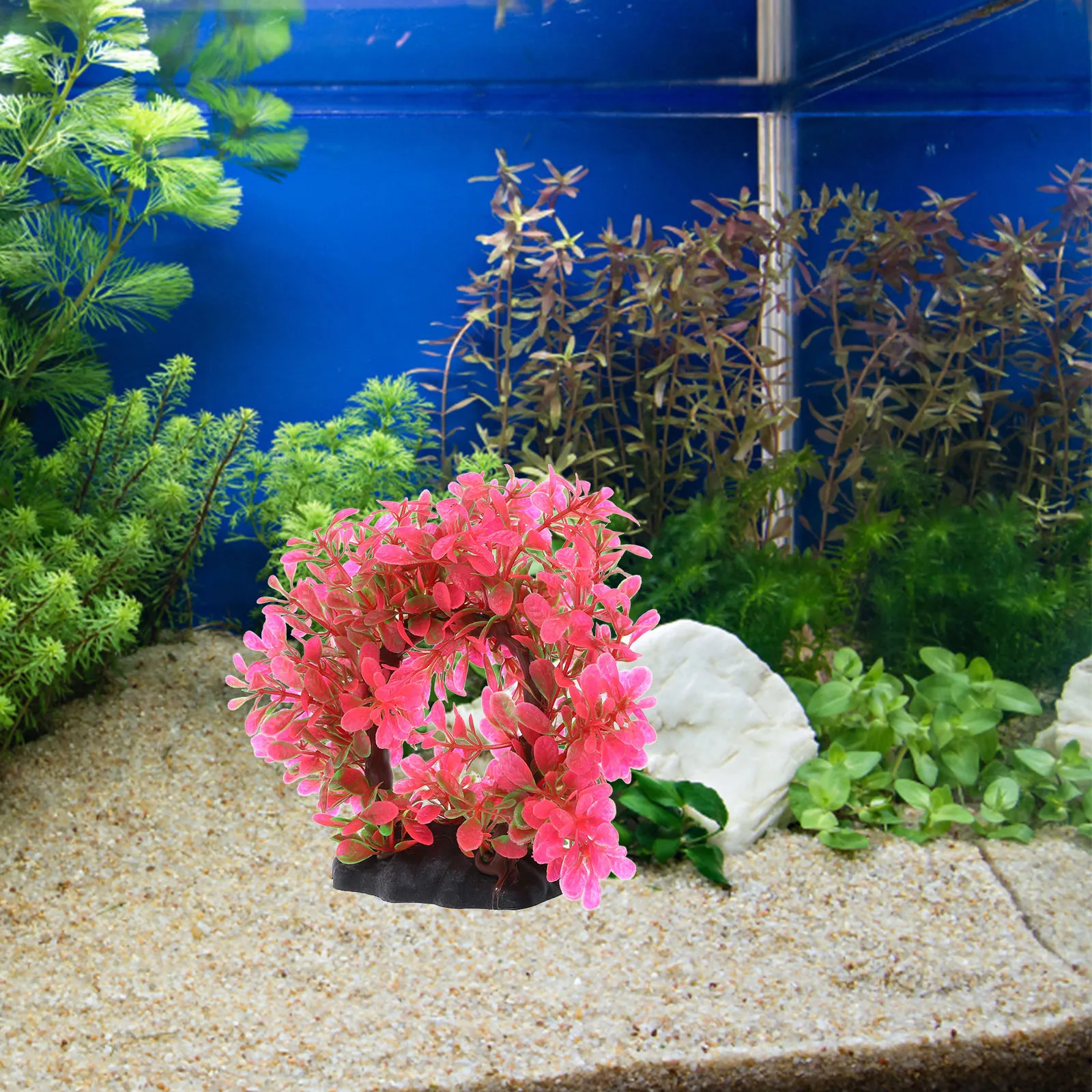 

Arch Shape Aquarium Plant Ornaments Realistic Artificial Fish Tank Decor Safe Resin Material Durable Easy to Clean Accessories