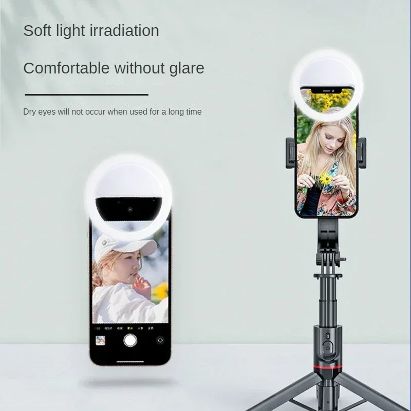 Ładowanie USB Lampa pierścieniowa LED do selfie Obiektyw telefonu komórkowego Lampa LED do selfie Pierścień do iPhone'a do telefonu Samsung Xiaomi Selfie Light