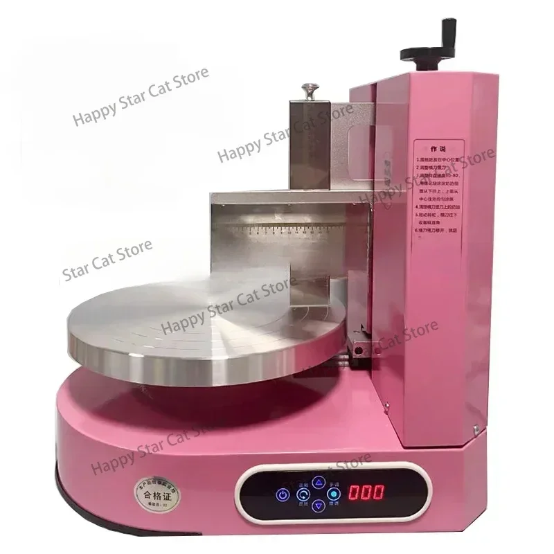 Semi Automatic Birthday Cake Cream Coating Filling Machine 4-12Inch Cakes Cream Butter Spreading Daubing Icing Maker