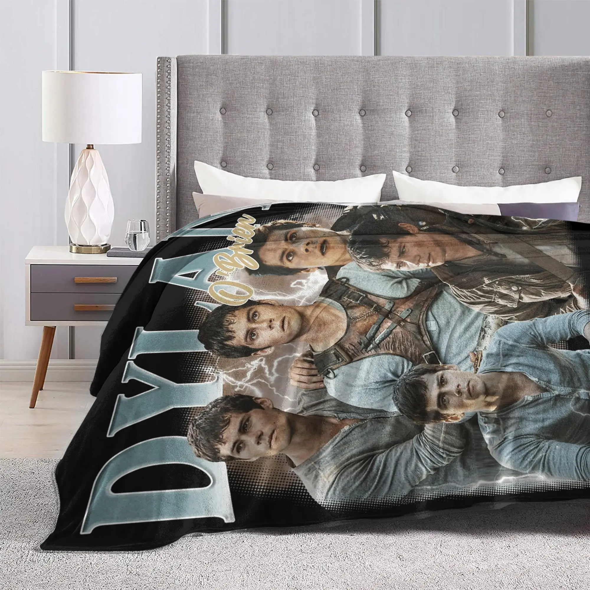 خمر ديلان أوبراين متاهة عداء أوبراين البطانيات الفانيلا الشتاء سوبر لينة رمي بطانية ل أريكة المفرش في الهواء الطلق #4