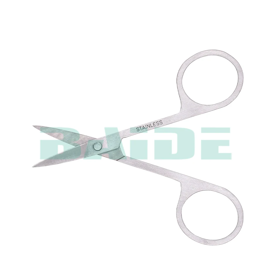 87 x 41 mm Mini Stainless Steel Scissors Bent Straight Scissor for Vape Coil Jig Eyelashes Nose Hair Fishing 1000pcs/lot