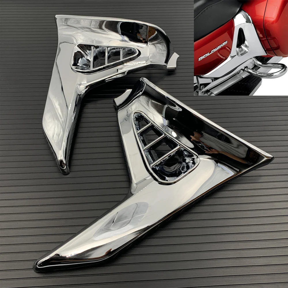Chrome Triangle Cove For  GoldWing GL 1800 GL1800 2001-2011 Chrome Left Right Motorcycle Parts Modified accessories