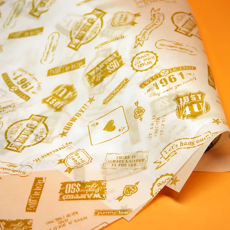 Multi-Use Kitchen Liners, Greaseproof for Fridge & Oven. 22x7cm Wax Paper, Easy Tear, 50 Sheets