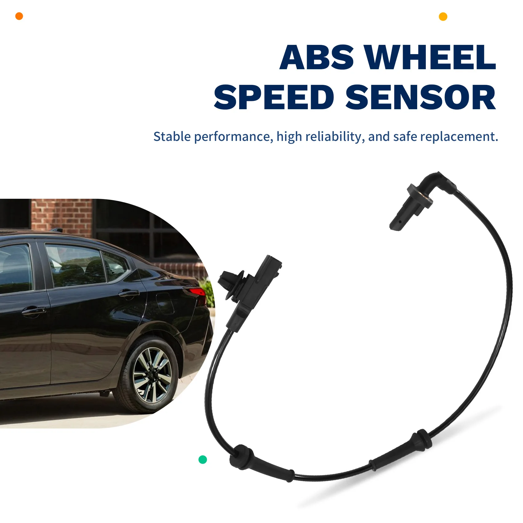 AB16-47901-1HA0A سرعة عجلة مستشعر ABS الخلفي الأيسر لـ 2010-2019 نيسان ميكرا مارس K13 ألميرا فيرسا صني لاتيو N17_ #2
