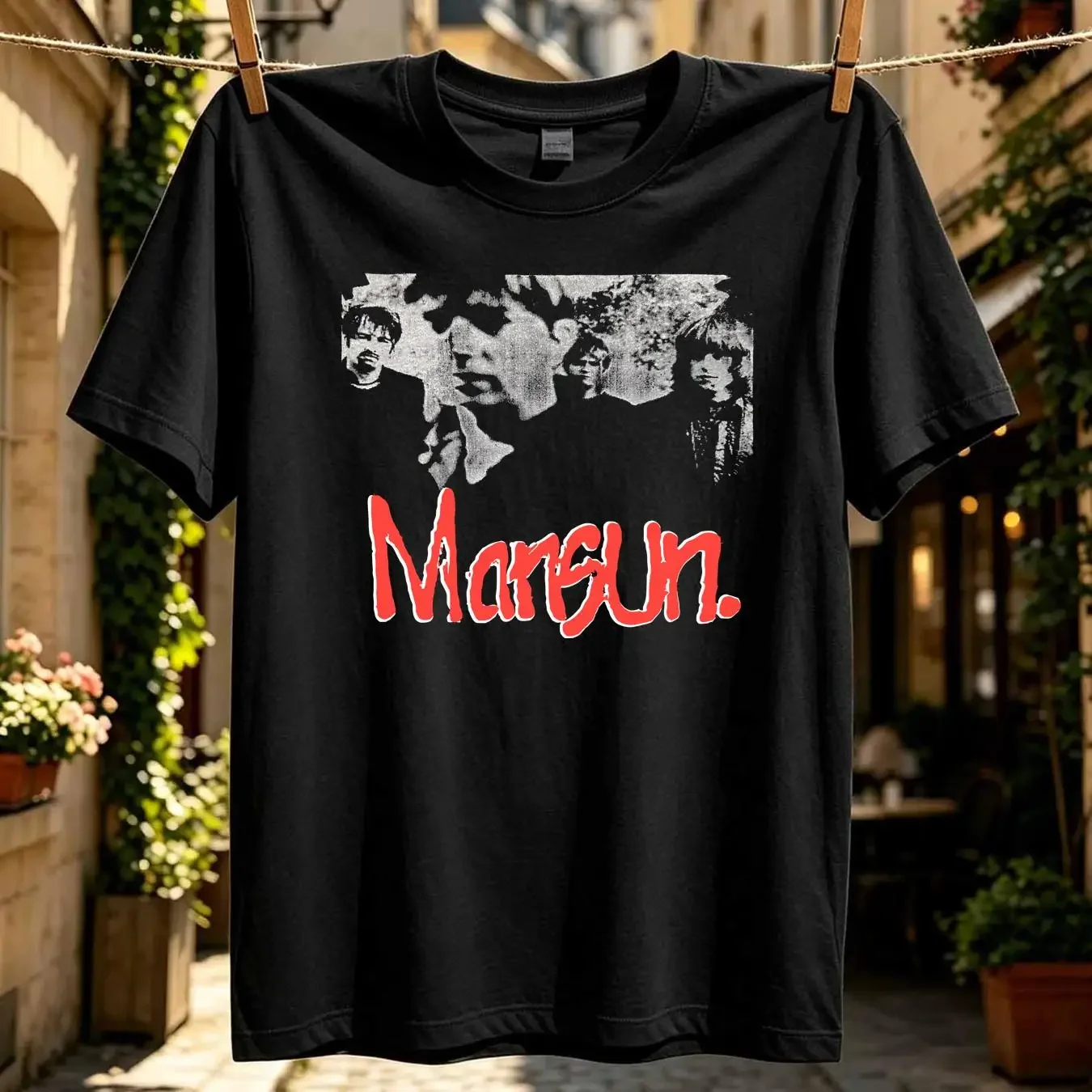 washed T Shirt Vintage 90s MANSUN Band Tour XL Mens Alt Rock Promo Screen Stars 1990s vintage Washed Unisex Comfortable Casual