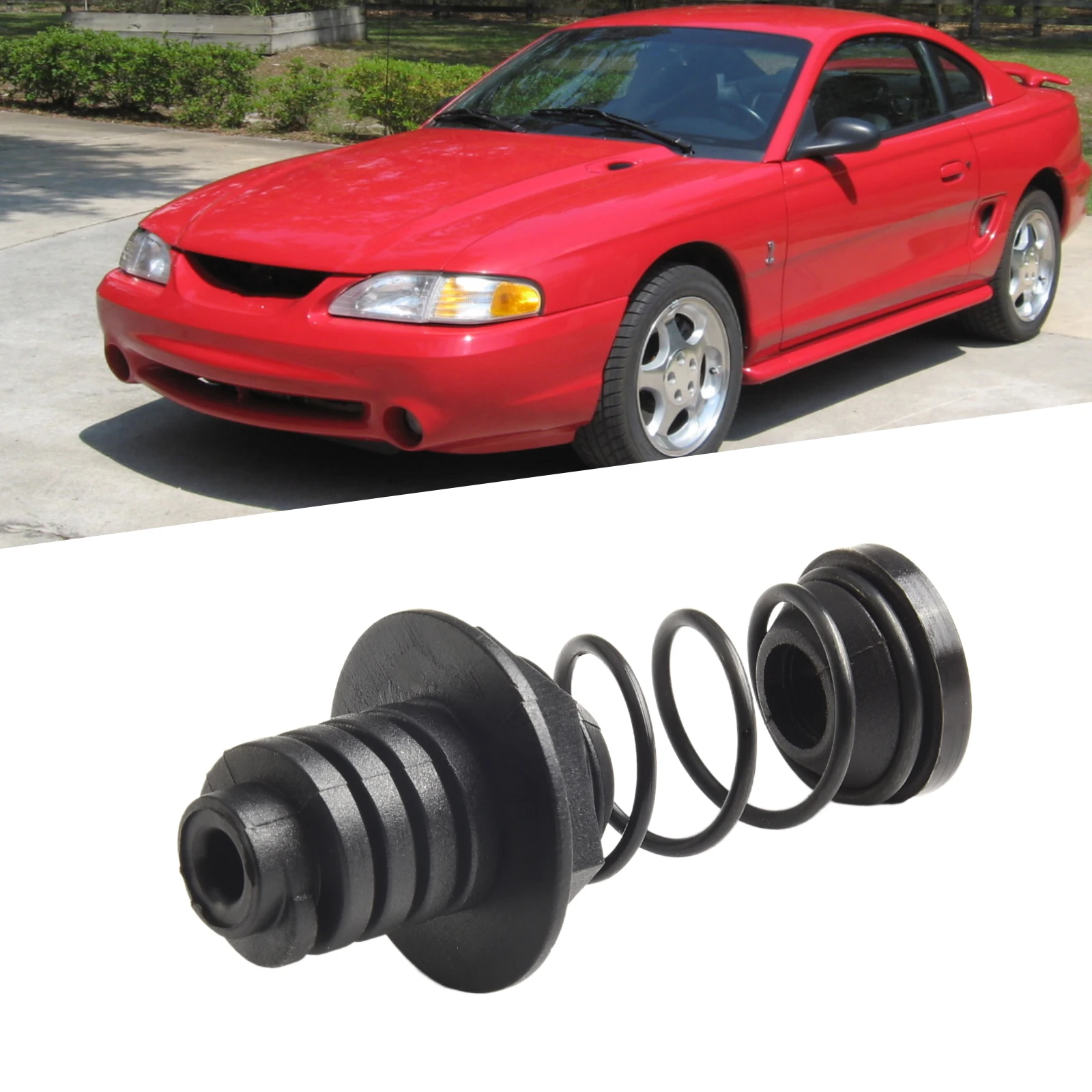 1PC Klapki bagażnika samochodowego SPRĘŻYNY BAGAŻNIKA F4ZZ- 6343128   Dla FORD Dla MUSTANG 1994 1995 1996 1997 1998 Samochody Akcesoria samochodowe