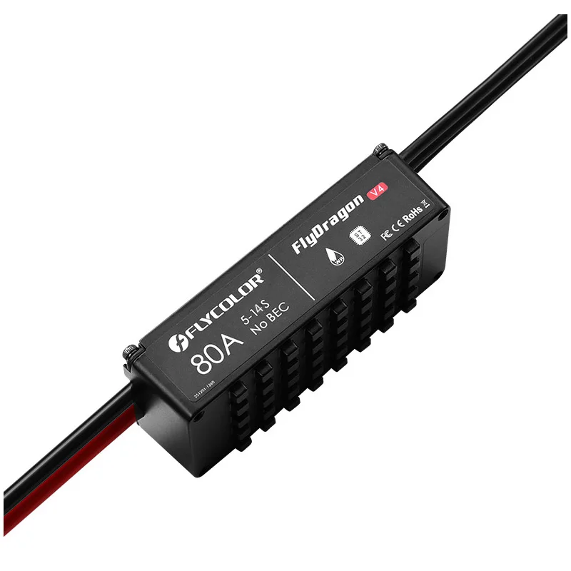 Flycolor FlyDragon 80A V4 ESC البلاستيك 5-14S متعدد الدوار فرش سرعة تحكم ل كوادكوبتر U-AV Dr-one RC أجزاء