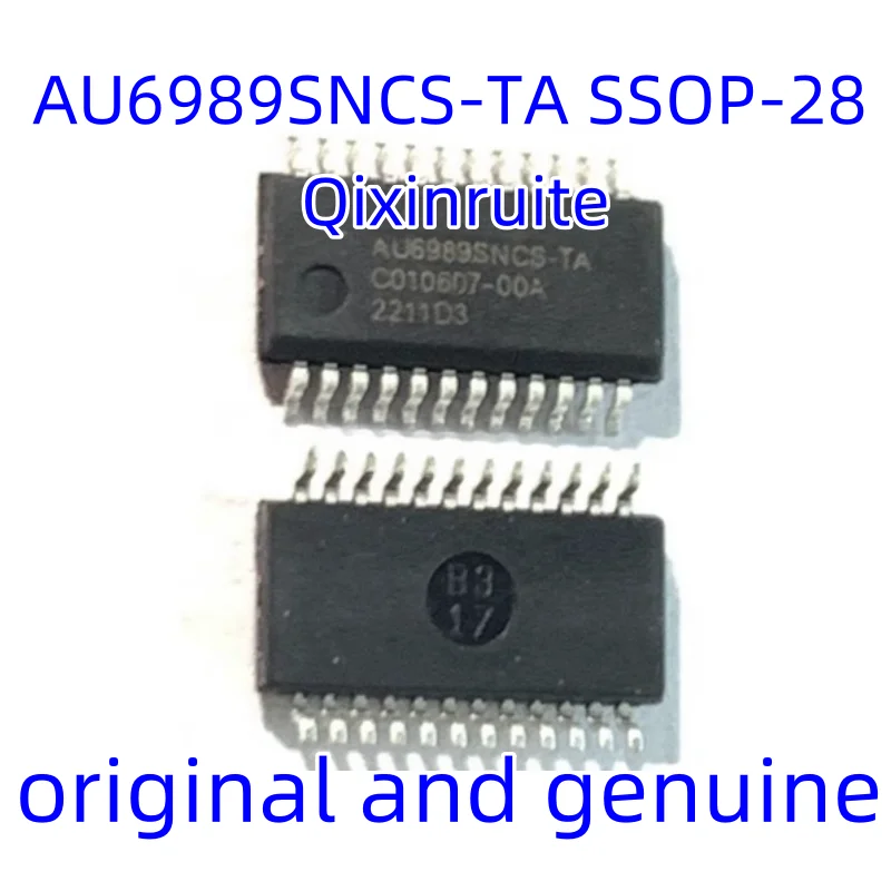 

Qixinruite Brand new original AU6989SNCS-TA SSOP-28 SMD 28-pin USB flash drive main control chip