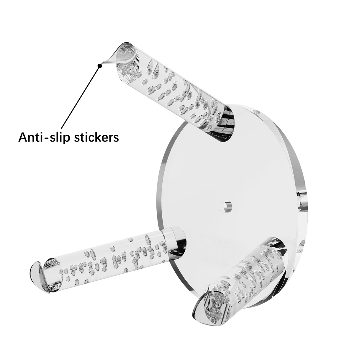 Desktop Bracket Stand Holder for Sonos Era 100 Sound Speaker Sturdy Metal Rack Speaker Accessories Transparent&A22K