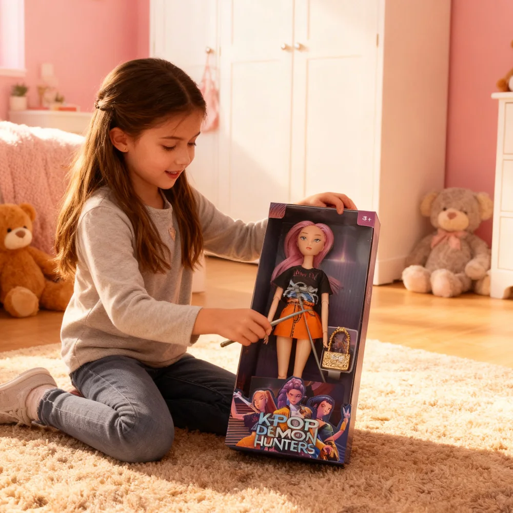 ألعاب الدمى الجديدة Kpop شيطان الصيادين عمل الشكل لعبة رومي ميرا زوي ألعاب أطفال هدية مجموعة دمى الموضة #4