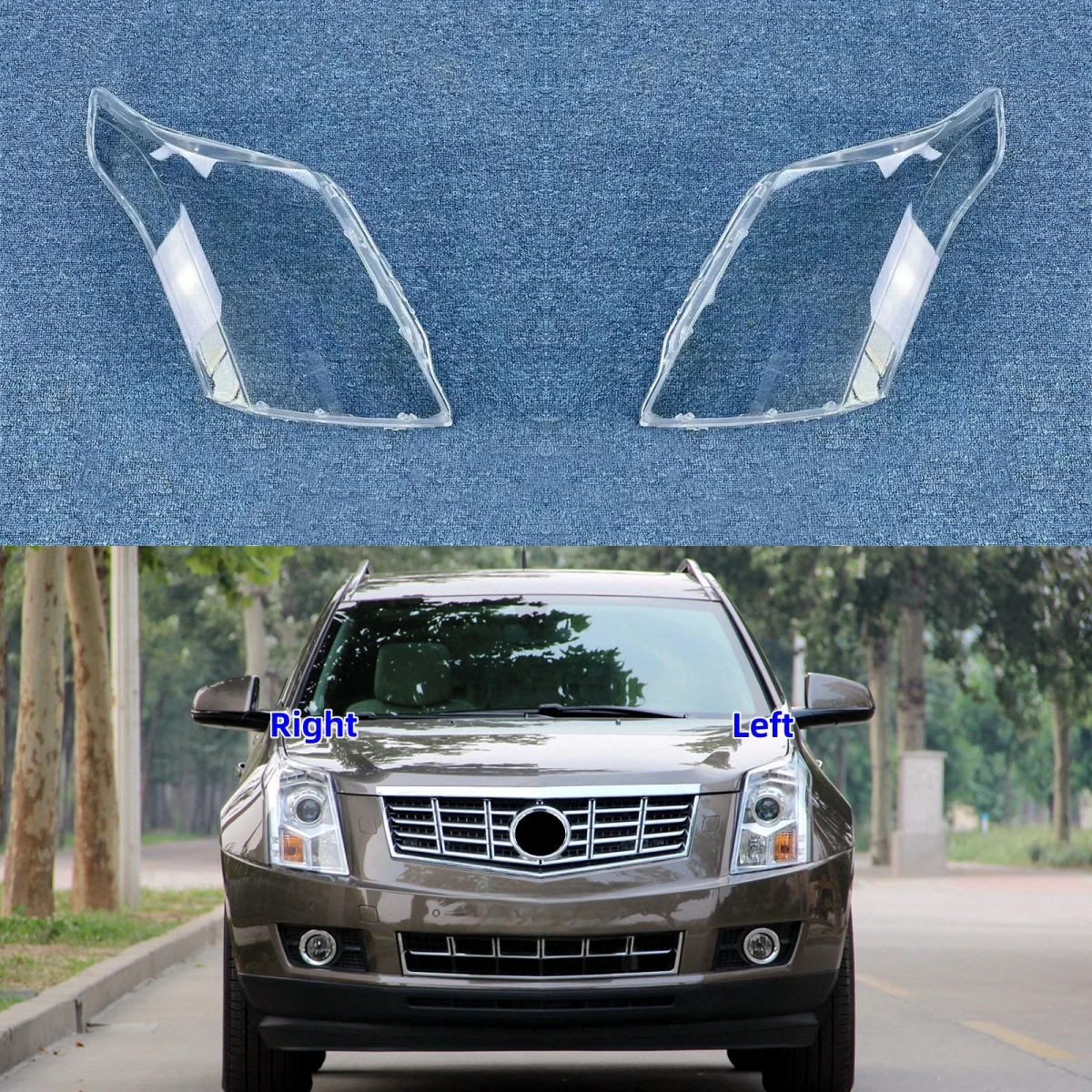 

Для Cadillac SRX 2010 2011 2012 2013 2014 2015, крышка фары, линза, абажур, замена оригинального стеклянного абажура