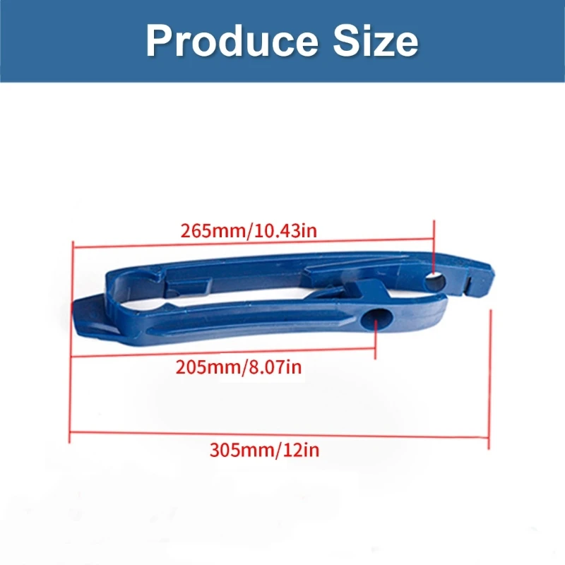 0xxd 3pcs Easy Installa Catena Slider e Signacciatore Guida per il forcellone per motociclette resistente all'usura e Slider a