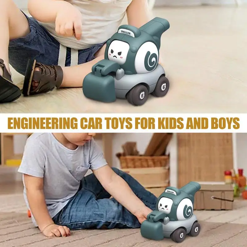 Cartoon Car Toy Kids Whistle Vehicles Push & Go Cartoon Cars Friction-Powered Pull Back Cars Summer Beach Pool Fun Whistle