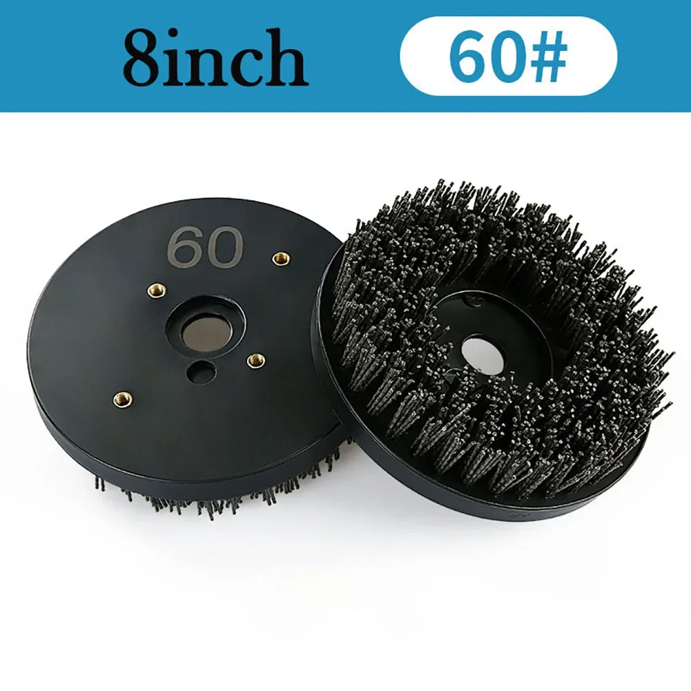 8Inch 200mm Circular Antique Abrasive Brush Stone Granite Polishing Cleaning Drill Rotary Tools Metal Rust Removal Brush