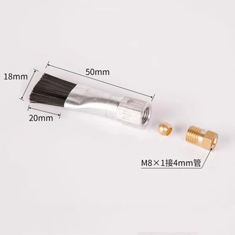 Spazzola per lubrificare automatica per scale mobili Spazzola per lubrificazione catena M8/M10 per sistema di lubrificazione centralizzato/Centro macchina CNC 10 pezzi