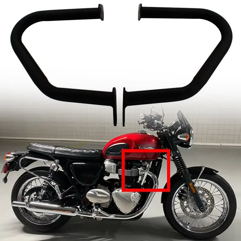 2pcs Motorcycle Engine Guard Crash Bar Vehicle Accessories For Triumph Bonneville Bobber 2016-UP