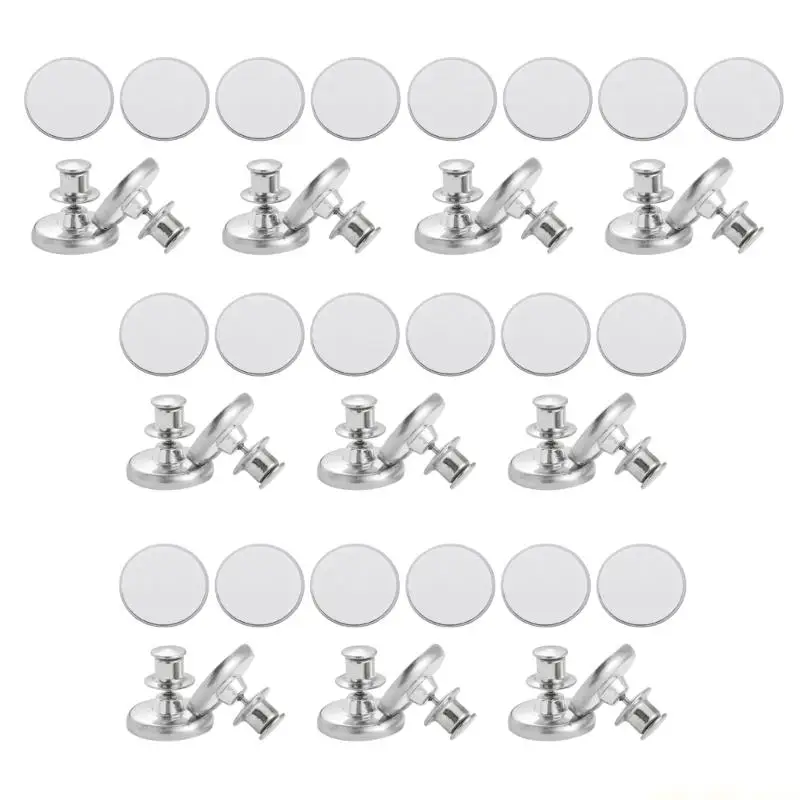 QX2E 10 Pairs Fasteners For Curtains Prevent Light Leaking For Home Bedroom