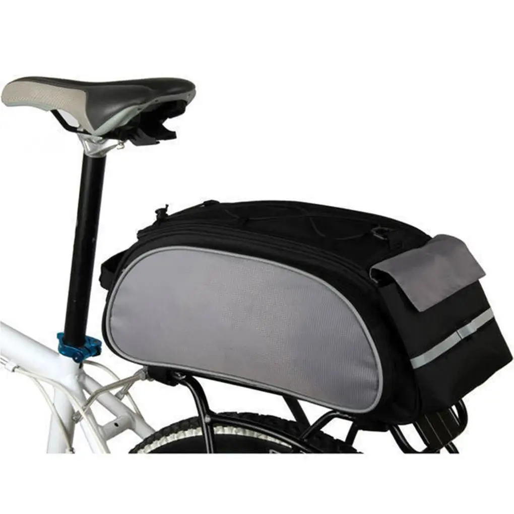 

Сумка для велосипеда, сумка на заднюю стойку, универсальная сумка для велосипедного сиденья со съемным плечевым ремнем, большая вместительная сумка для хранения велосипеда, аксессуары