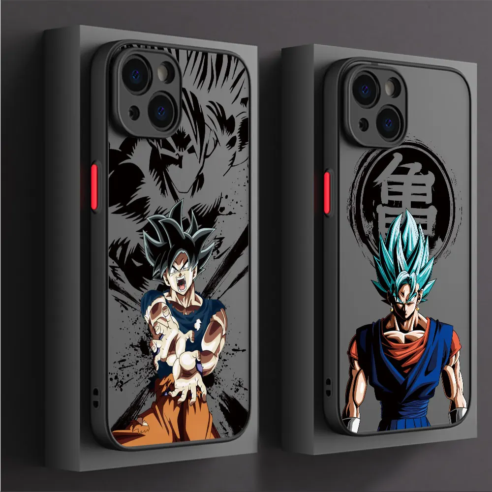 Cartoon Goku D-Dragon Balls Phone Case for Xiaomi Redmi Note 10 Pro 12 13 Pro 11S 9T 10S 11T 9S 11 Pro 12S 9 Shockproof Cover