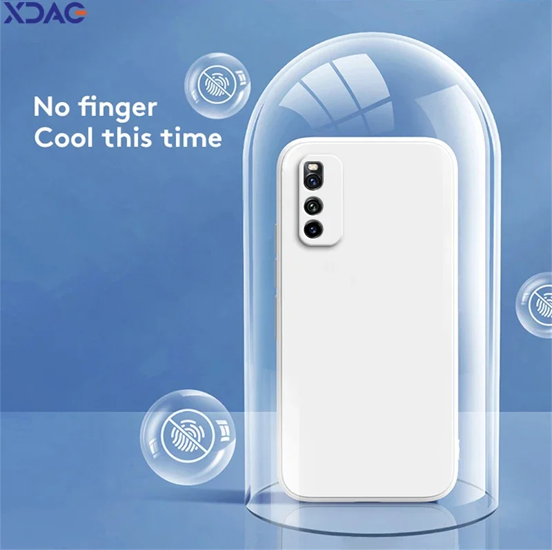 Original Simple Case Cover for VIVO iQOO Neo3 Neo 3 5G Lens Protection High Qualtiy Liquid Silicone Back Shell Phone Accessories image 4