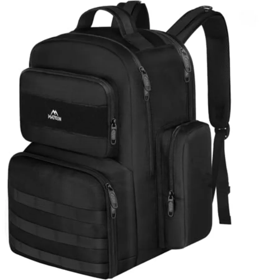 

Lunch Backpack for Men Work, 15.6 Inch Tactical Backpack with Lunch Compartment, Large Laptop Backpacks with Insulated Cooler B