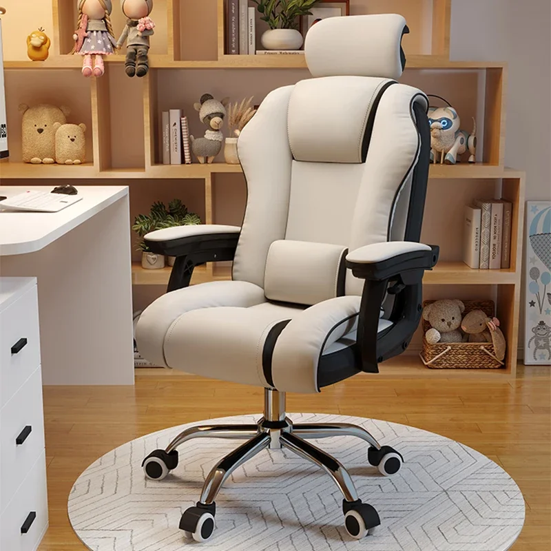 

Computer Leather Office Chair Chaise Rolling Mobile Office Chair Armchair Accent Cadeira De Escritorio Bedroom Furniture