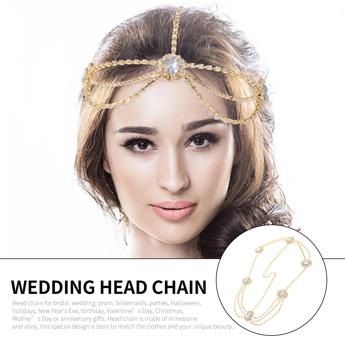 

Bridal Accessories Hair Tiaras for Wedding Rhinestone Bride Bun Jewelry Ornaments Women Headpieces