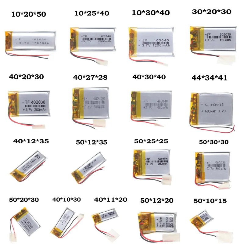  Li-ion Lithium Polymer Battery 3.7V  For 102050 403040 502525 401120 102540 40272 103040 443441 401030 Rechargeable Battery