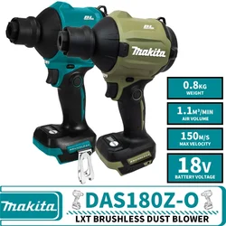 Makita DAS180Z DAS180ZO LXT Soprador de poeira sem fio sem escova 18V Ferramentas elétricas de lítio