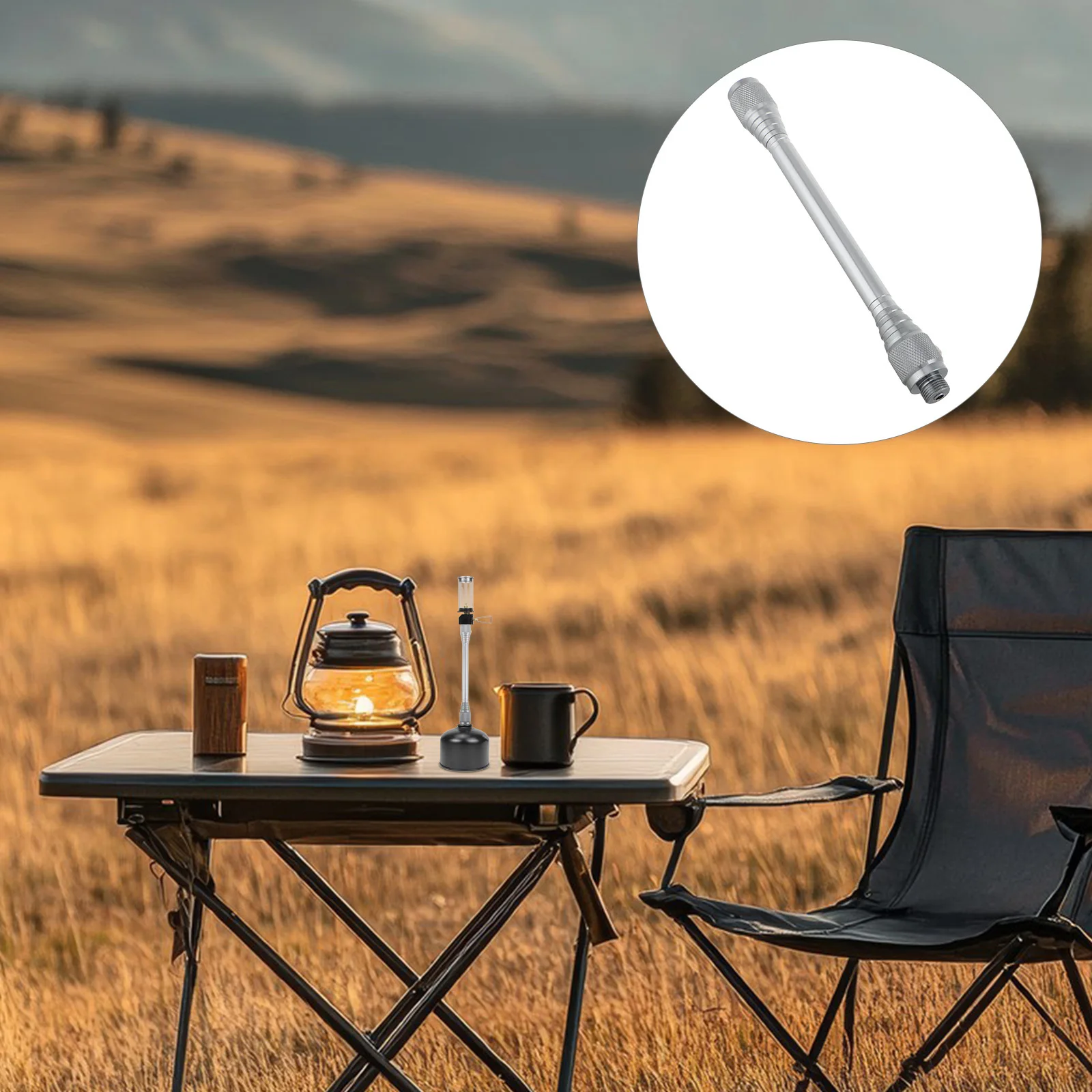 

Outdoor Camping Gas Lantern Tent Light Accessory Extension Tube Portable High Brightness LED Lamp for Hiking Emergency