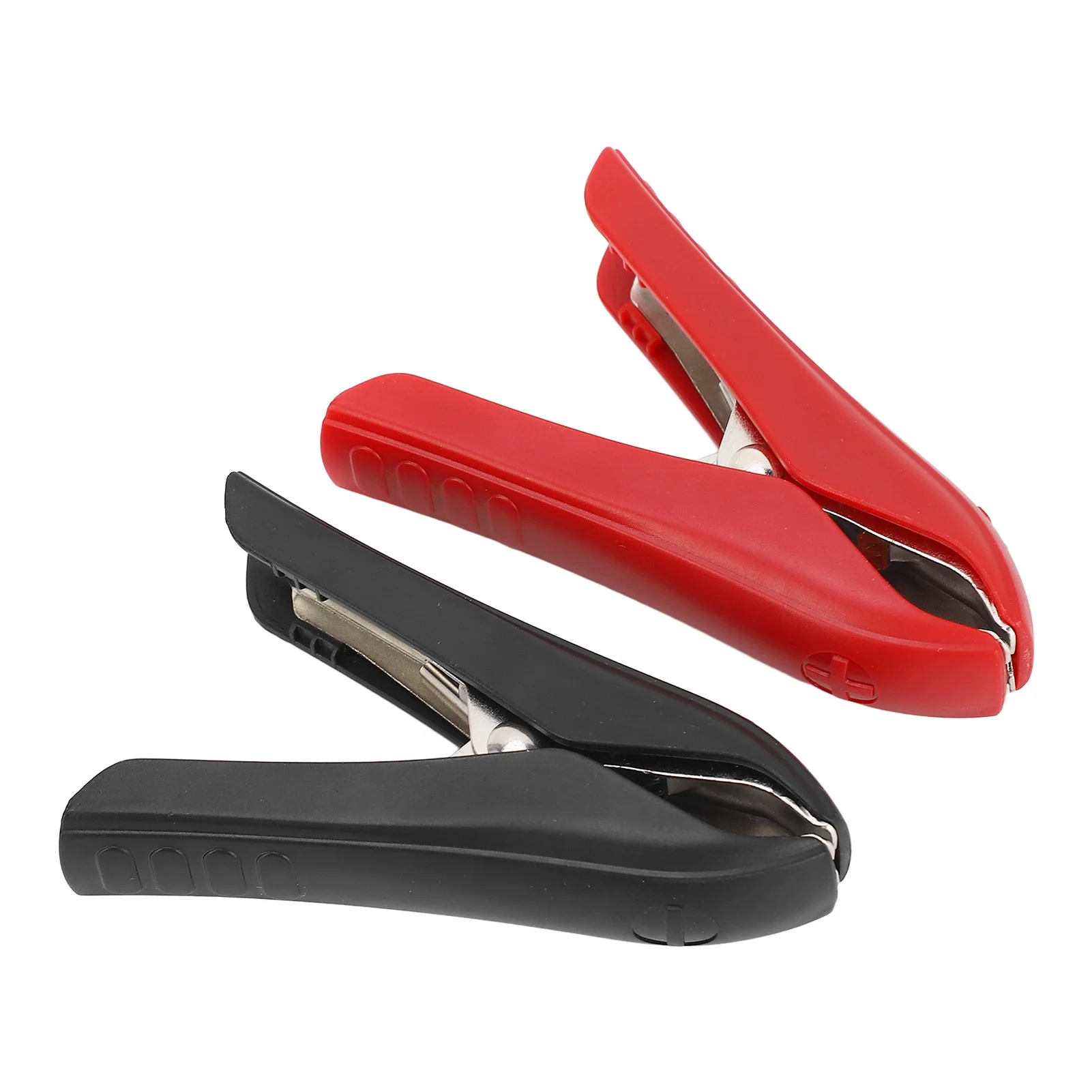 1 Pair Battery Crocodile Clamp Jumper 100A Cables Boost Clamp Welding Clip Red Positive Black Negative Pole