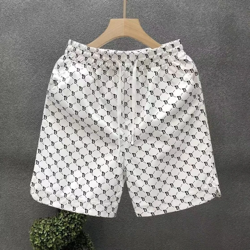 

New Men Summer Print Shorts Lightweight Fabric Loose Fit for Sports and Outdoor Activities Fashion High Quality Mid Length