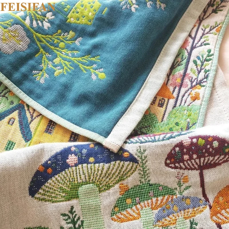 34*40cm 4 Ply Pure Cotton Gauze Dish Towels Quick Dry Decorative Hand Towel Multi-scene Kitchen Bathroom Household Textile