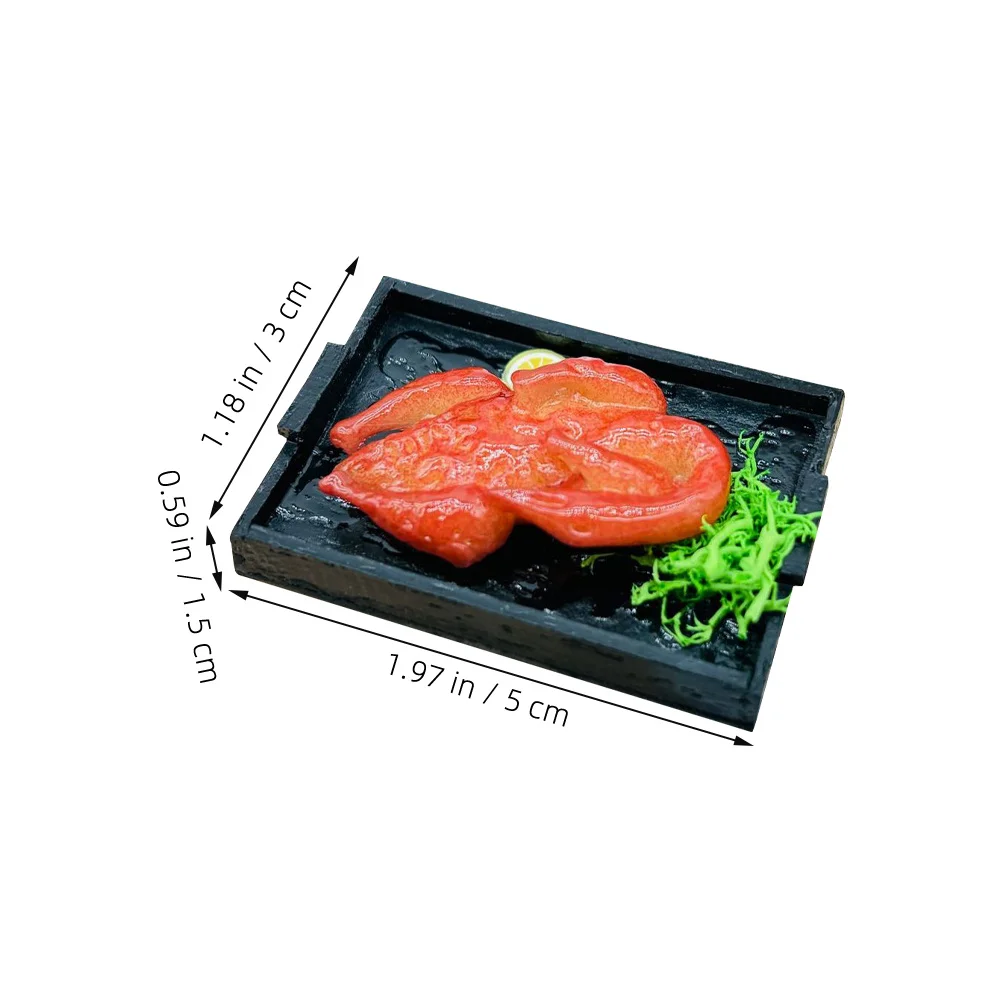 3pcs Miniature Food Set: Realistic Roasted Chicken Duck Goose For Dollhouse Kitchen Holiday Scene Montessori Educational Craft