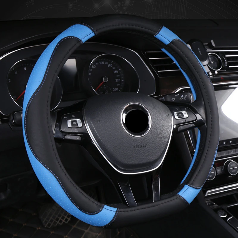 D Type Car Steering Wheel Cover Wrap For Chery OMODA C5 S5 2022 2023 2024 Auto Accessories Braid On Steering-Wheel Protector