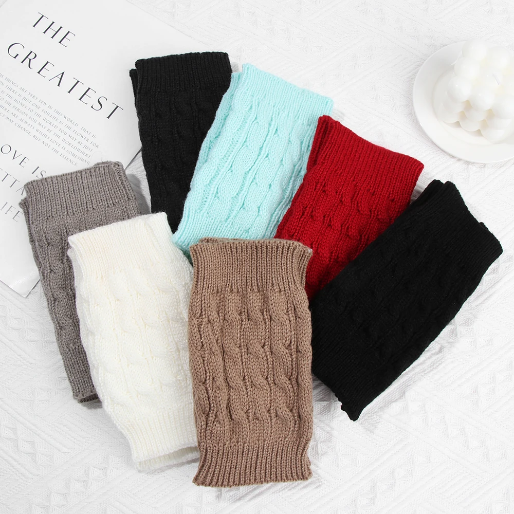 1Pair Boot Socks Knitting Leg Warmers Socks Solid Color Boot Warmers New Fashion Women Girls Winter Warmming Accessories