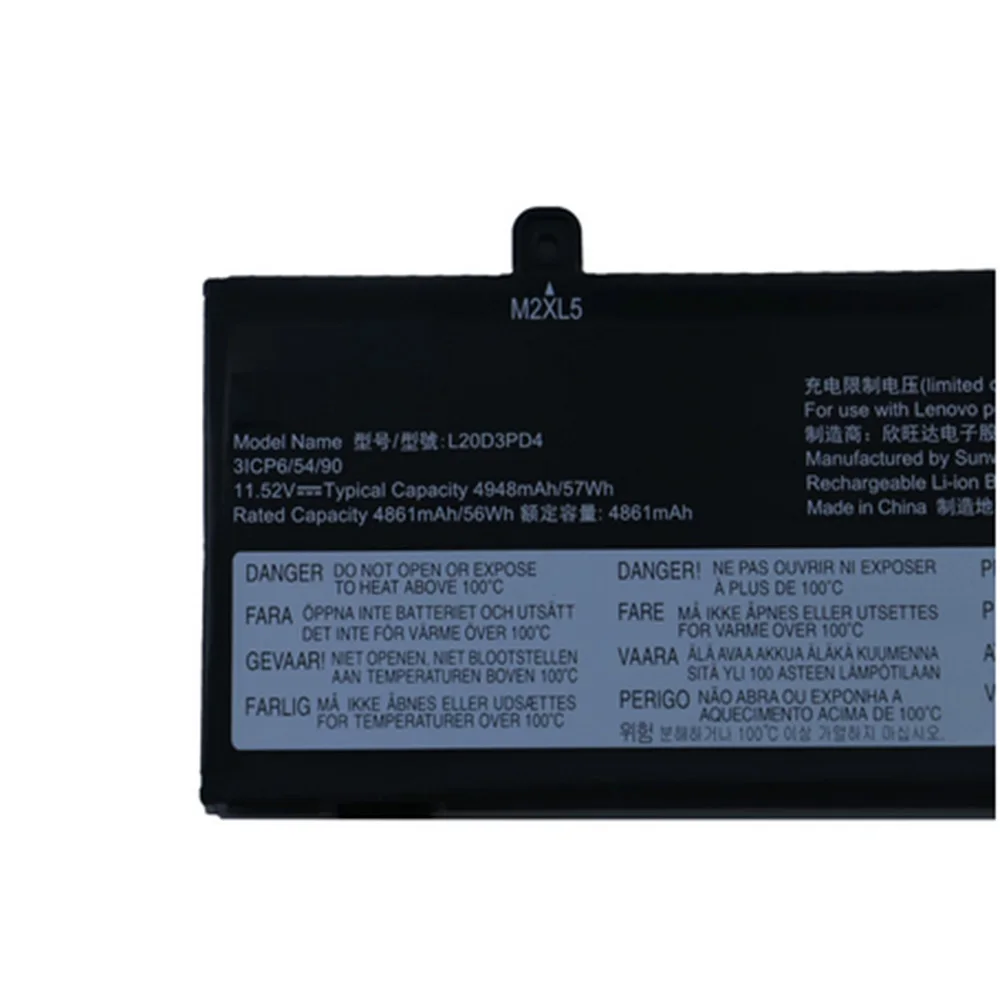 Imagem -06 - Bateria para Lenovo Thinkpad E14 E15 Gen2 Tp00117a Gen3 L19c3pd5 L19d3pd5 L19l3pd5 L19m3pd5 L20c3pd4 L20d3pd4 L20m3pd4 L20s3pd4