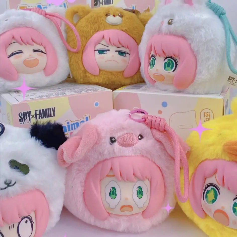 

В наличии Spy × Family Anya Forger Animal Party Series Виниловая слепая коробка Аниме Фигурки Подвески Куклы Декоративные аниме-игрушки