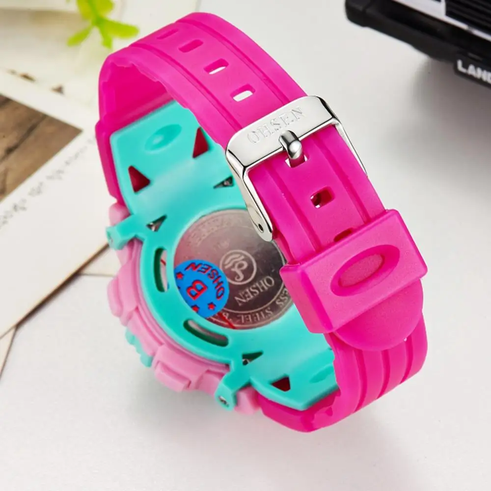 New OHSEN Student Sport Watches For Kids Colorful Electronic Watches Waterproof Clock Children Digital Watch For Boys Girls