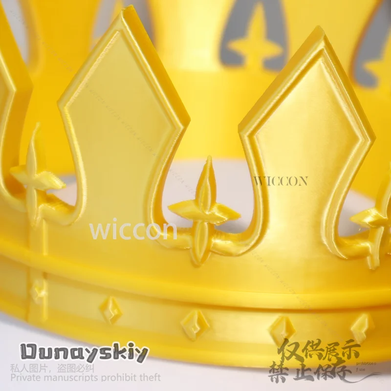 Altria Pendragon مصير أنيمي لعبة تأثيري صابر الأميرة الأمير تاج أغطية الرأس ثلاثية الأبعاد حمض البوليلاكتيك الدعائم الملك تاج مخصص