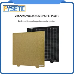 FYSETC PEI JANUS BPS-PET PLATE Steel Sheet with Magetic base for Ender 3/5 pro CR10 PRUSA MK4 Voron SV08 qidi Plus 4