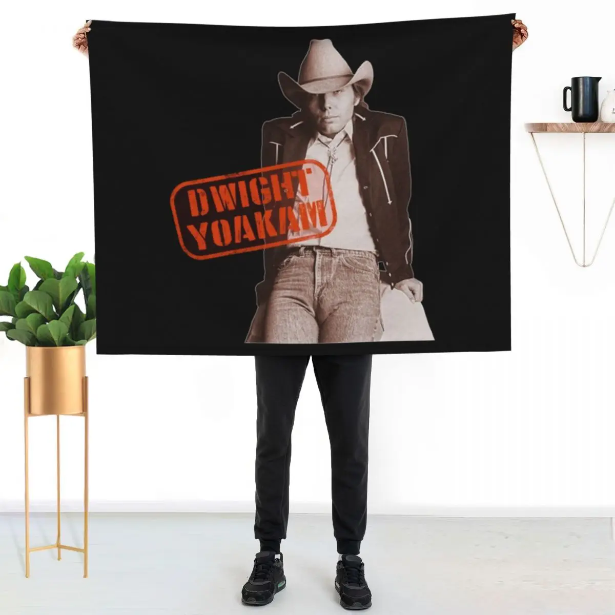 

Dwight Yoakam T-ShirtDwight Yoakam 'The Bulge' __ Country Icon Tribute Throw Blanket