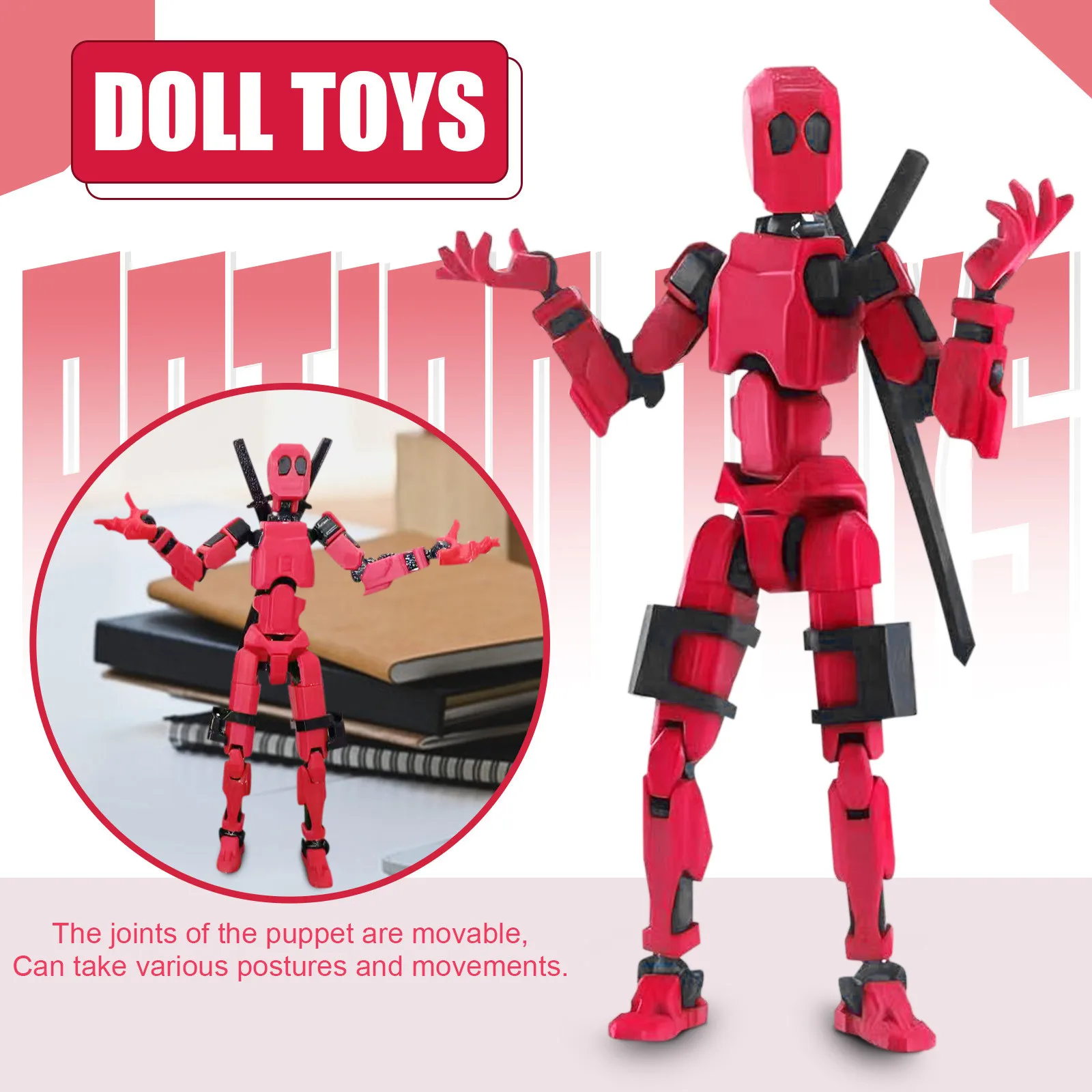 Dummy 13 Mobile Doll 3D Printed Titan Robot Mobile Doll Movable Human Body Model Doll Suitable For Collectors Desktop Decoration