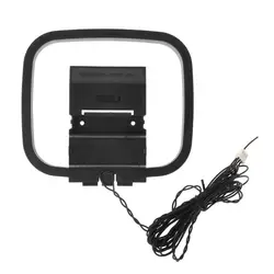 Replacement FM/AM Loop Antenna 3 PIN 3.5MM Bare Wire Mini Connector for Home Stereo AV Receiver Systems Indoor DropShip
