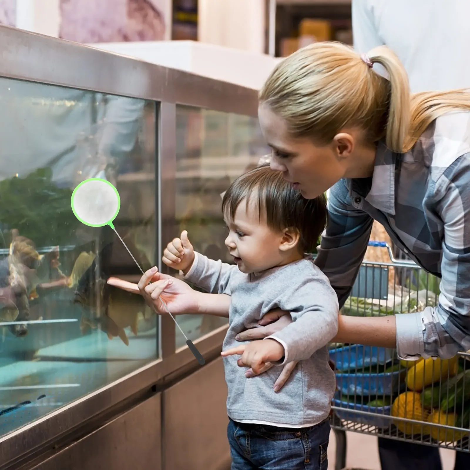 

5Pcs Halobacteria Sieve Net Durable Safe Aquarium Fish Tank Accessory Compact Lightweight Easy Carry Debris Removal