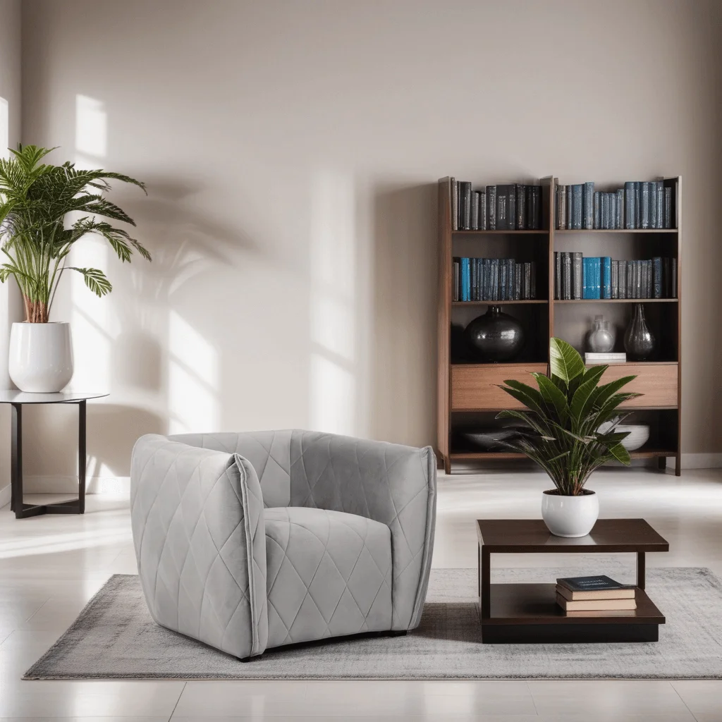 Modern Luxury Single Sofa Armchair Light Luxury Design for Apartment Living Room Furniture Comfortable Seating Soft Bedroom